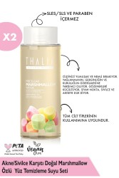 Thalia - Akne/Sivilce önlemeye yardmcı Doğal Marshmallow Özlü Yüz Temizleme Suyu Seti