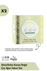 Thalia - Akne/Sivilce Karşıtı Doğal Çay Ağacı Sabun Seti