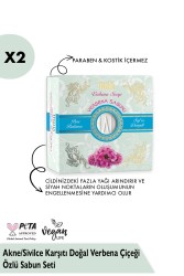 Thalia - Akne/Sivilce Karşıtı Doğal Verbena Çiçeği Özlü Sabun Seti