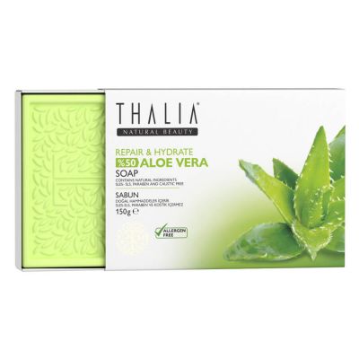 Thalia - Thalia Onarıcı Etkili %50 Aloe Vera Özlü Doğal Katı Sabun - 75 gr x 2