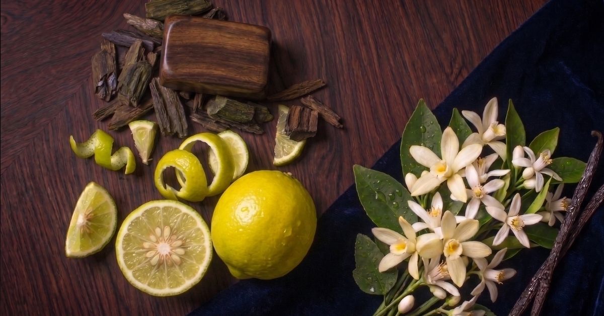 Odunsu, citrus ve çiçek notaları bir arada — koku katmanlama
