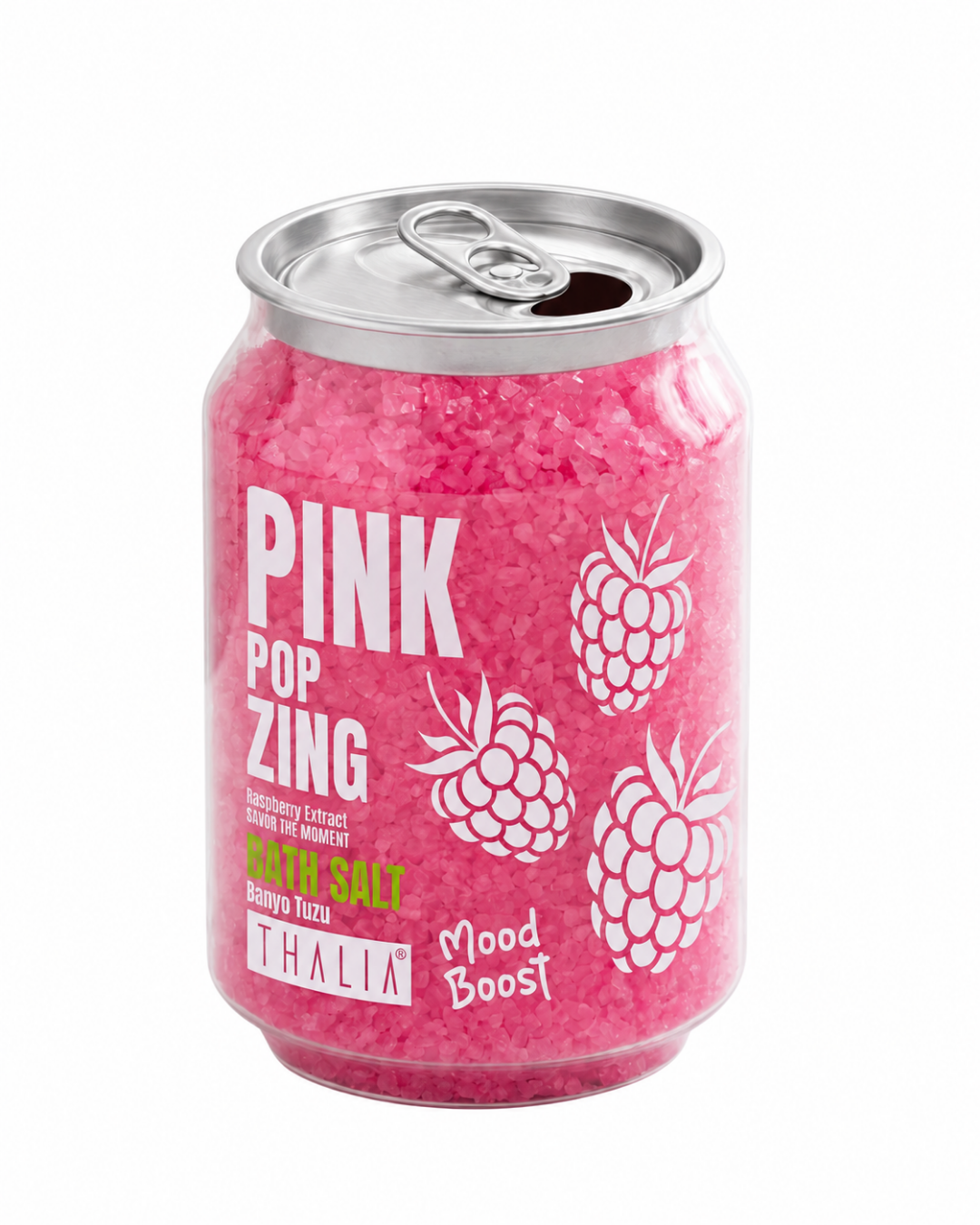 Mood Boost Banyo Tuzu Pink Pop Zing — Ahududu Özlü Renkli Kristal 260 g