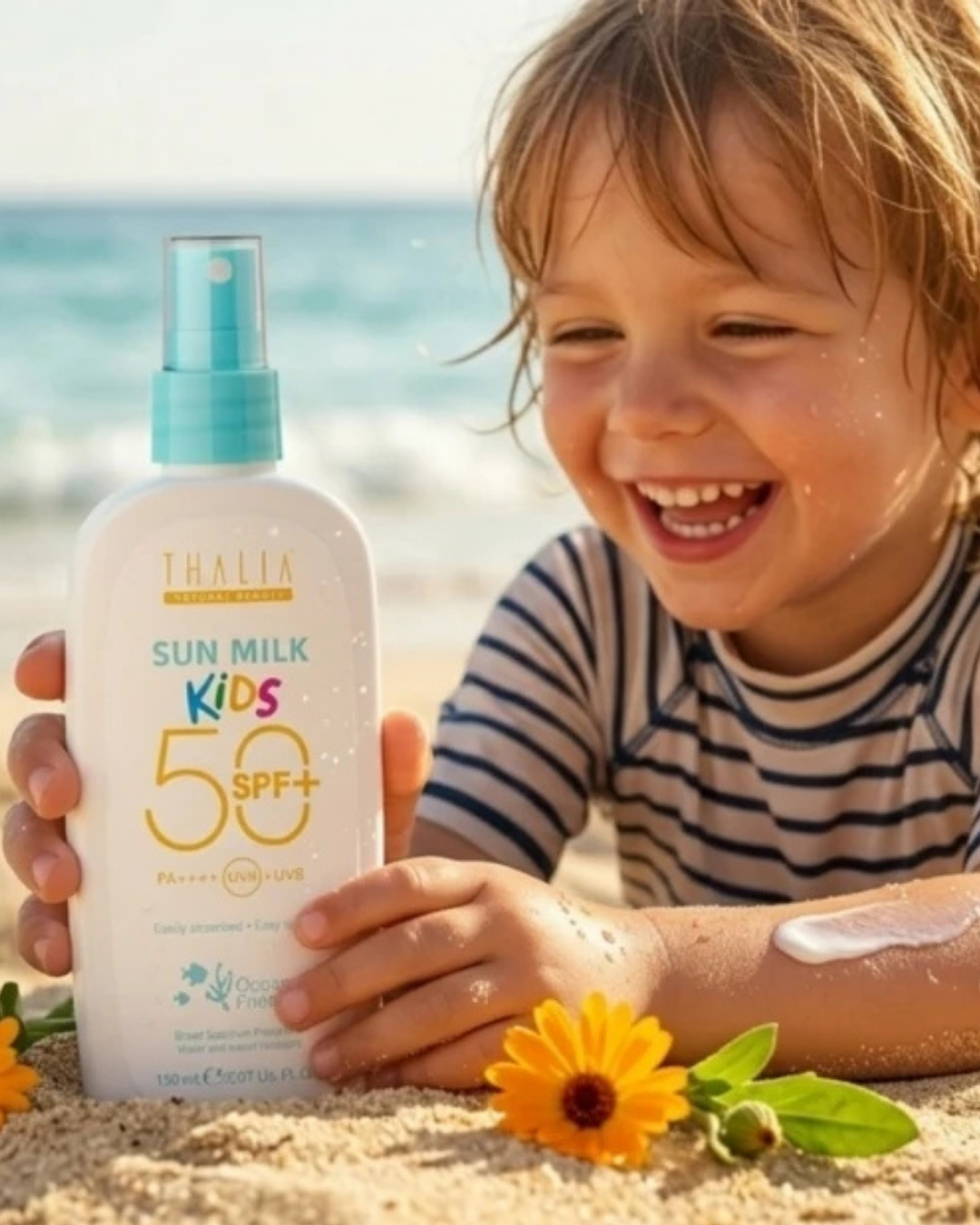 50SPF Yeni Nesil Hibrit Filtreli Çocuk Güneş Sütü 150ml — görsel 4