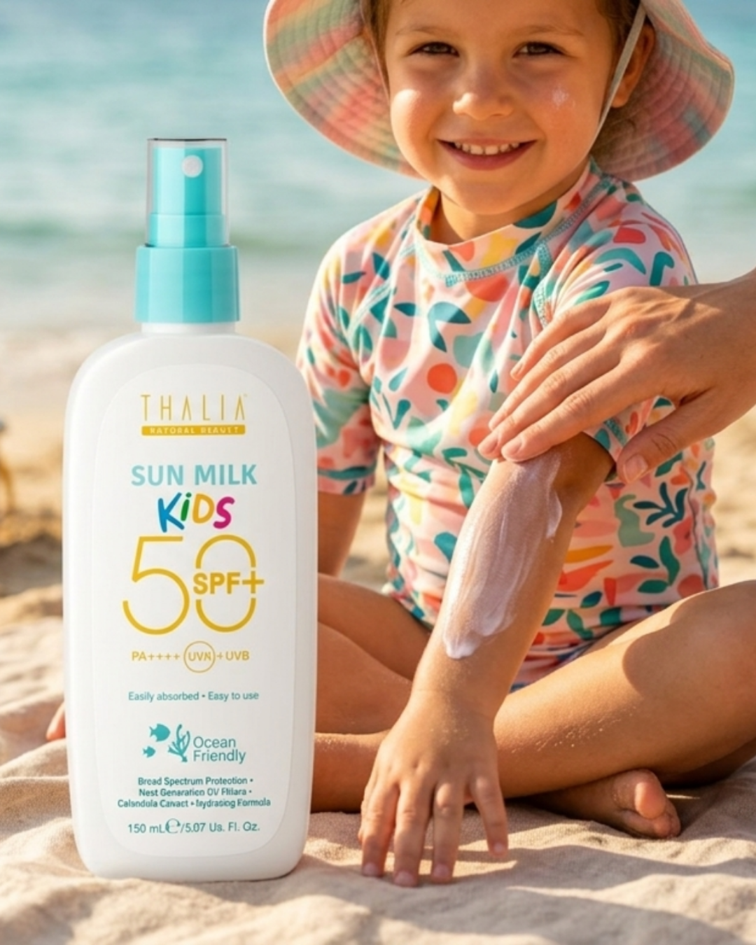 50SPF Yeni Nesil Hibrit Filtreli Çocuk Güneş Sütü 150ml — görsel 6
