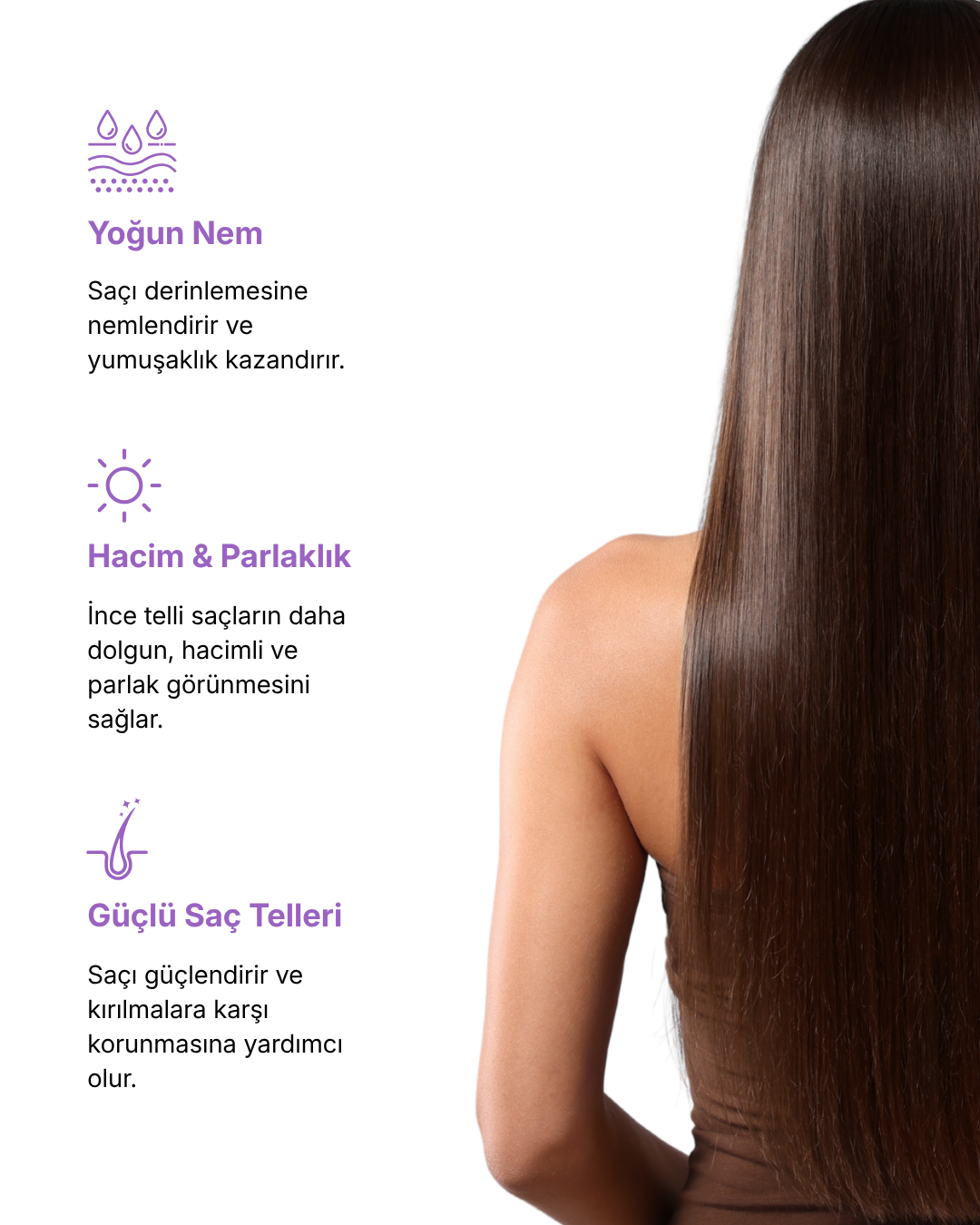 Almond Milk & Blueberry İnce Telli & Düz Saçlar İçin Bakım Kremi 150ml — görsel 3