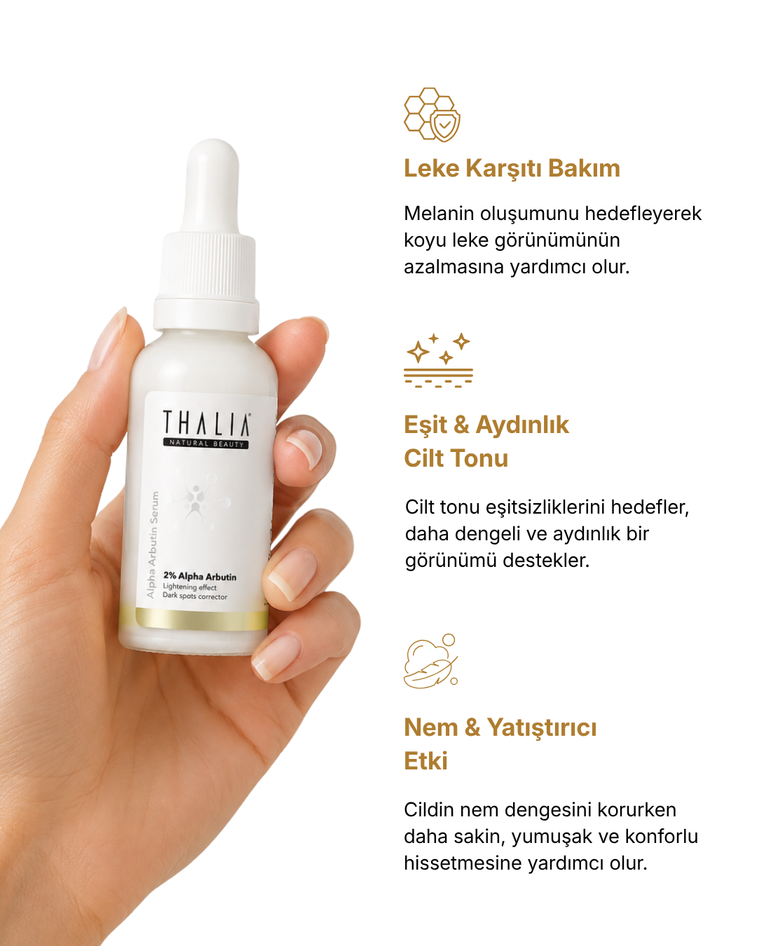 Alpha Arbutin Lightening Cilt Tonu Eşitleyici Serum %2 Alpha Arbutin 30 ml — görsel 3