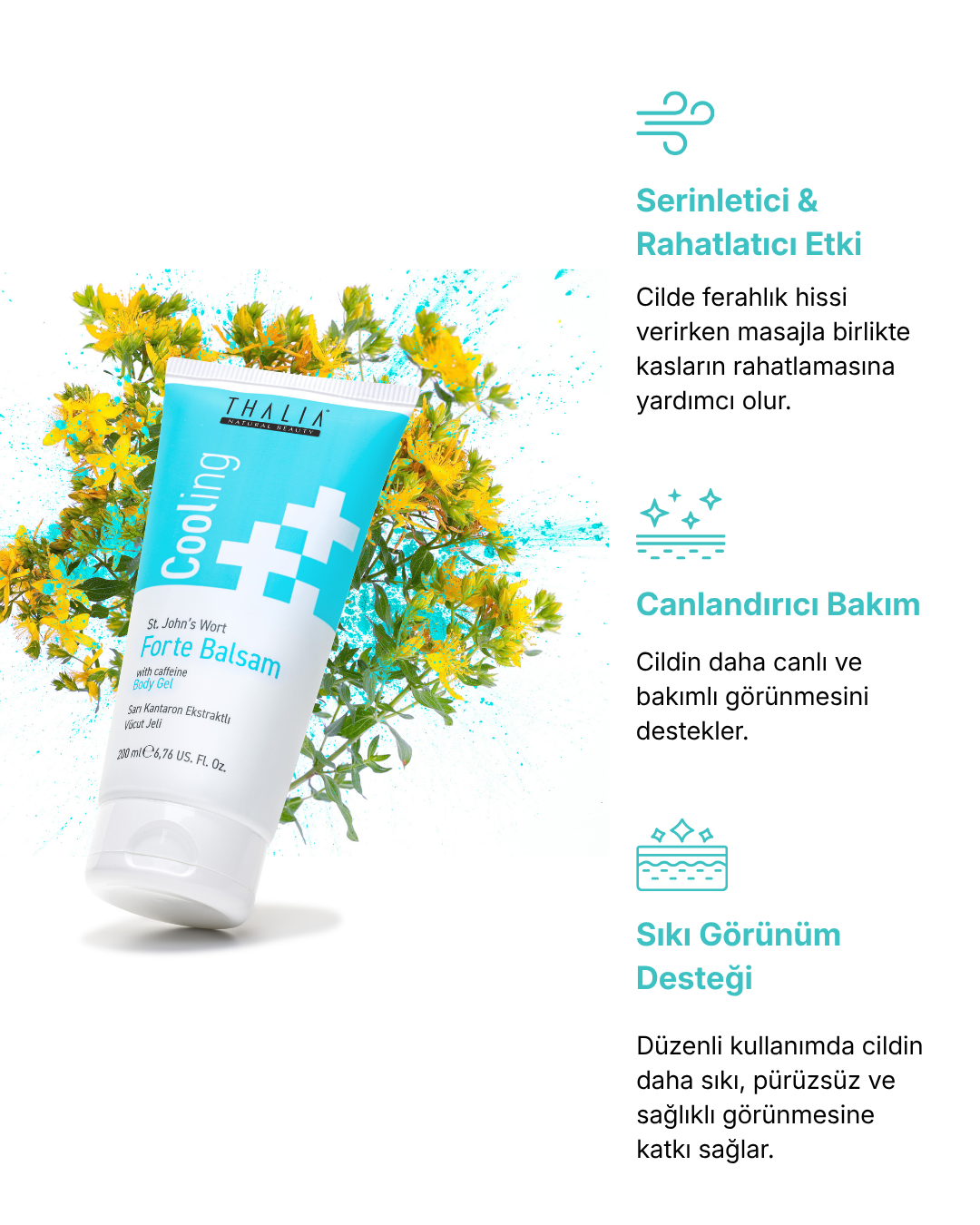 At Kestanesi ve Kafein Özlü Masaj Jeli Forte Balsam 200 ml — görsel 3