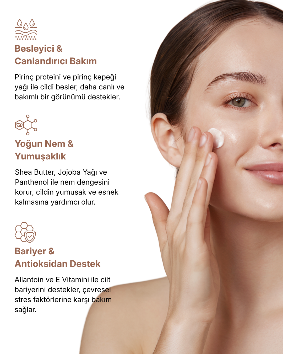 Cilt Bakım Kremi 250 ml Pirinç Kepeği Yağlı — görsel 3