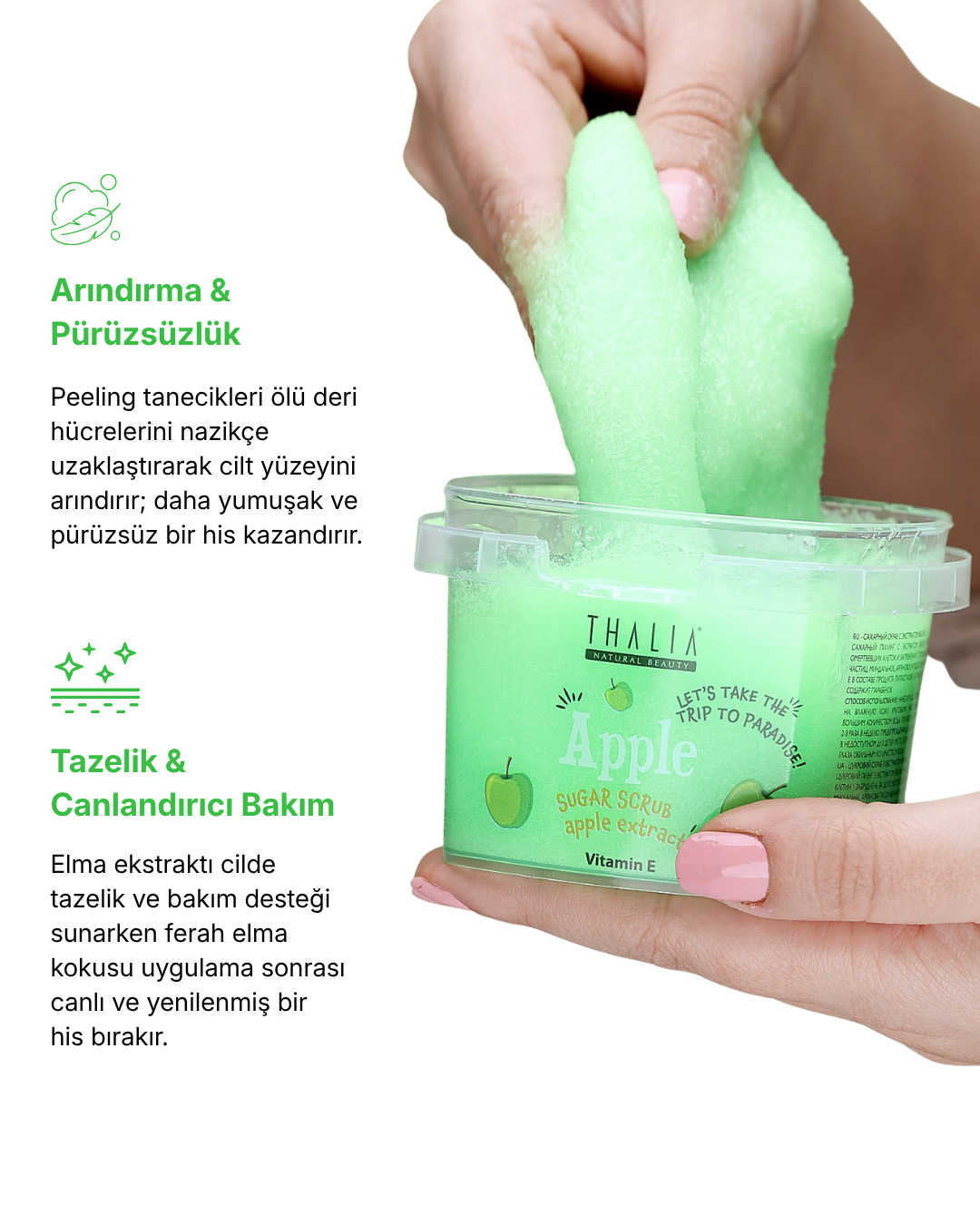 Thalia Natural Beauty Elma Kokulu Vücut Peelingi 300gr — görsel 3
