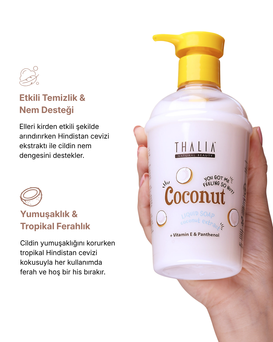 Cocktail Serisi Coconut Sıvı El Sabunu — görsel 3