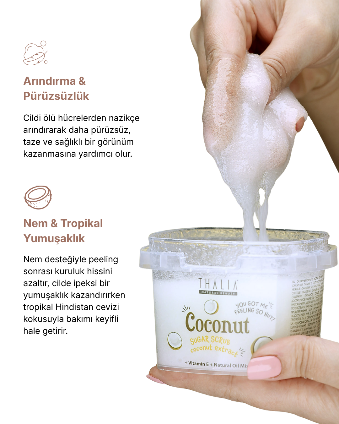 Cocktail Serisi Coconut Sugar Scrub — görsel 3
