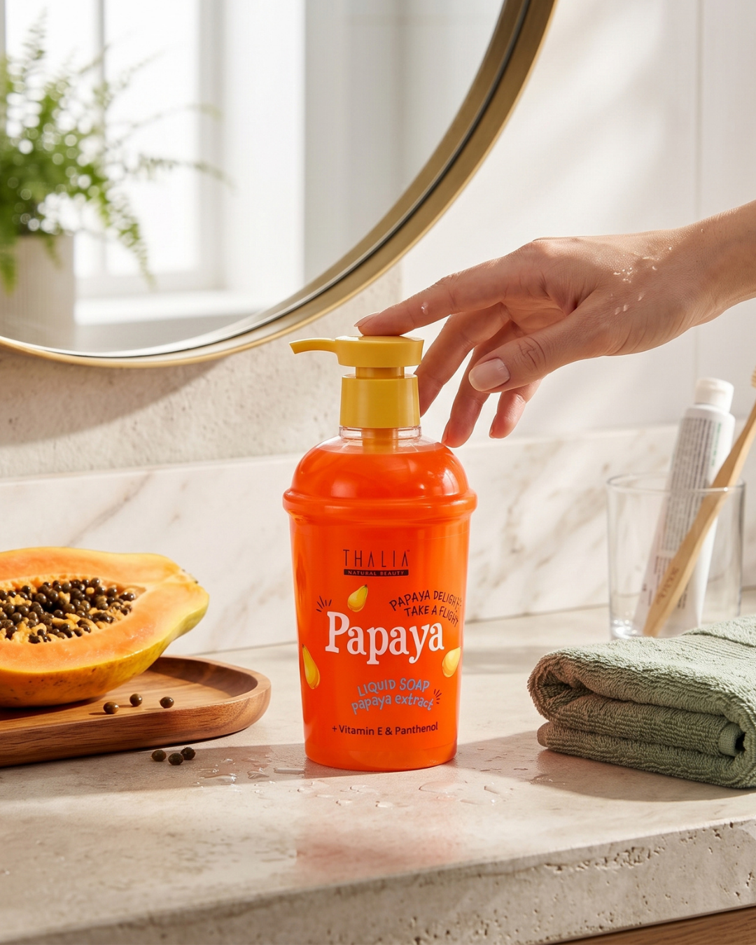 Papaya Kokulu Sıvı El Sabunu 400ml — görsel 4