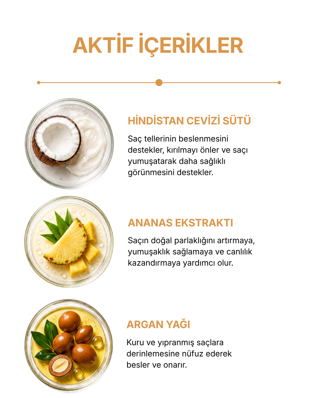 Coconut Milk & Pine Apple Kuru & Yıpranmış Saçlara Özel Bakım Şampuanı 250ml — görsel 5