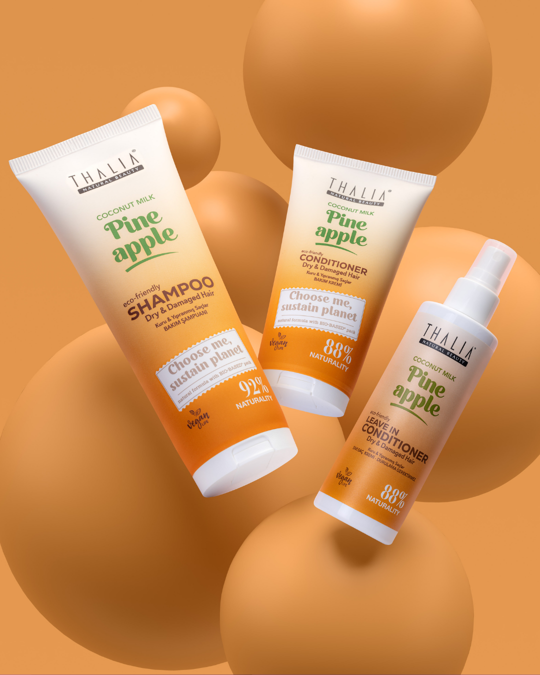 Coconut Milk & Pine Apple Kuru & Yıpranmış Saçlara Özel Bakım Şampuanı 250ml — görsel 6