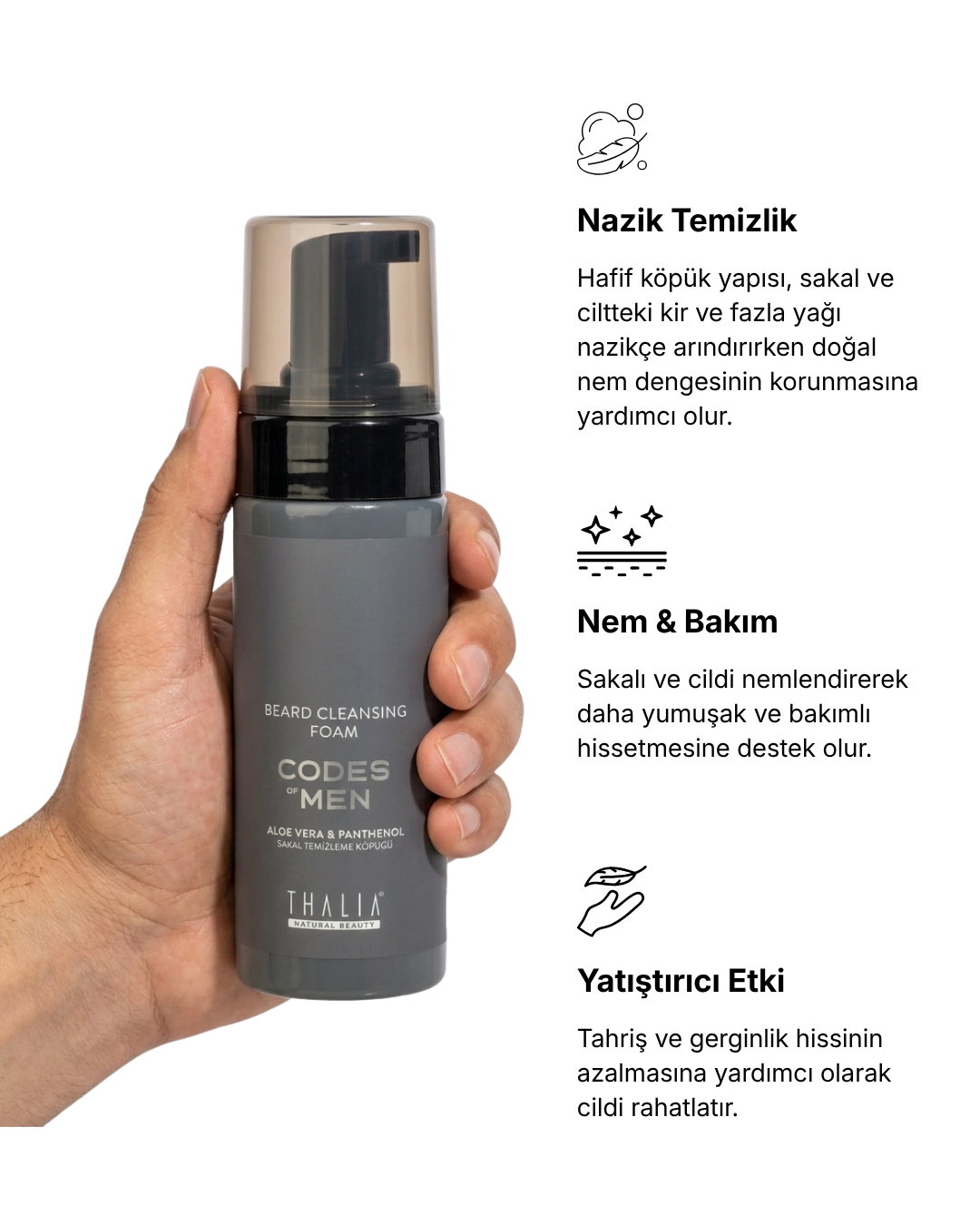 Codes of Men Beard Cleansing Foam — görsel 3