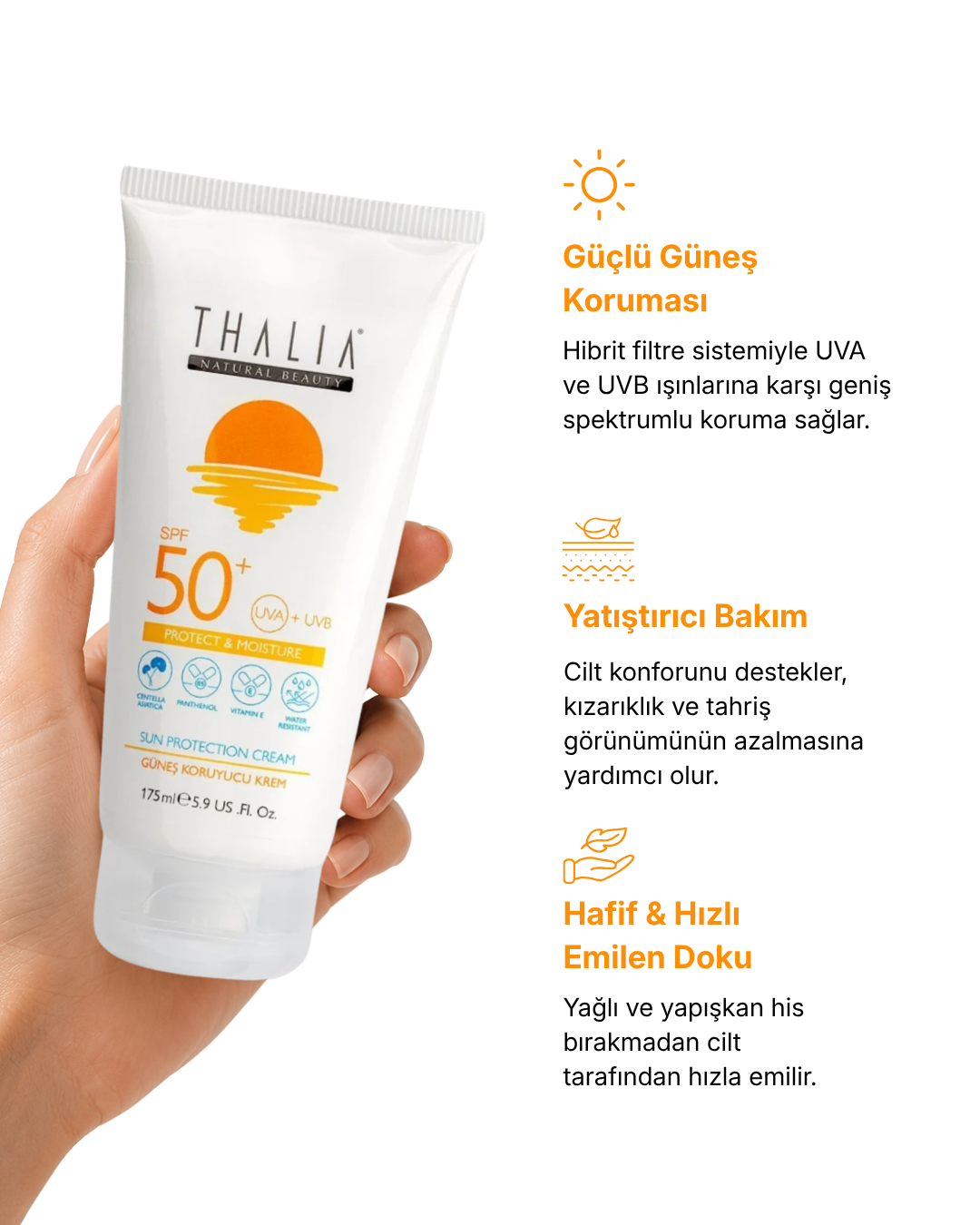 Güneş Bakım Vücut Kremi SPF 50+ — görsel 3