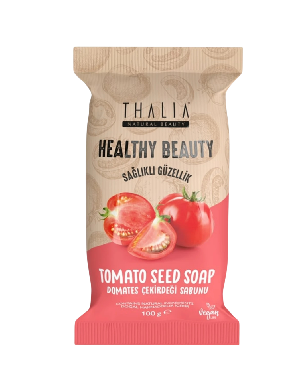 Healthy&beauty Doğal Katı Sabun 100 g 🍅 Domates Özlü — görsel 1