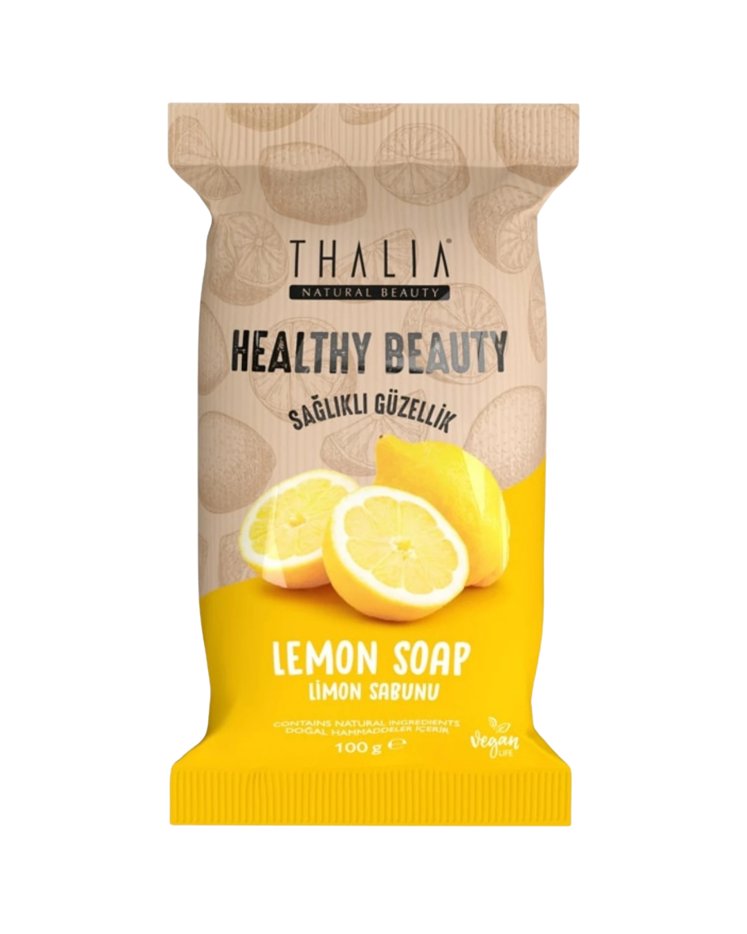Healthy&beauty Doğal Katı Sabun 100 g 🍋 Limon Özlü — görsel 1