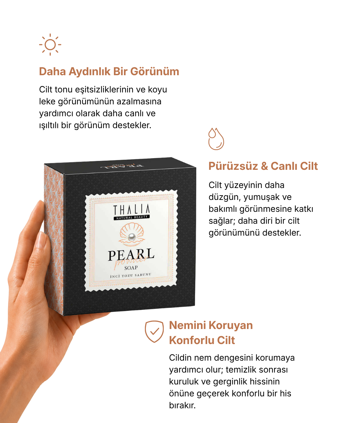Katı Sabun 150 g İnci Tozu Özlü — görsel 3