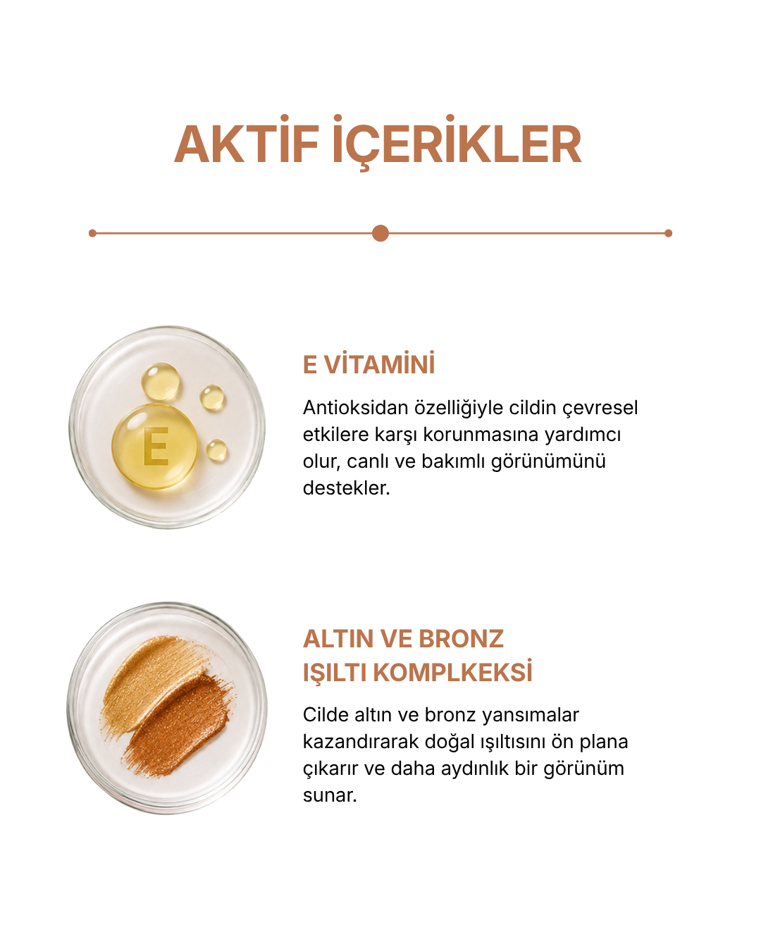 Kuru Yağ Altın Işıltılı Besleyici Nemlendiricili — görsel 7