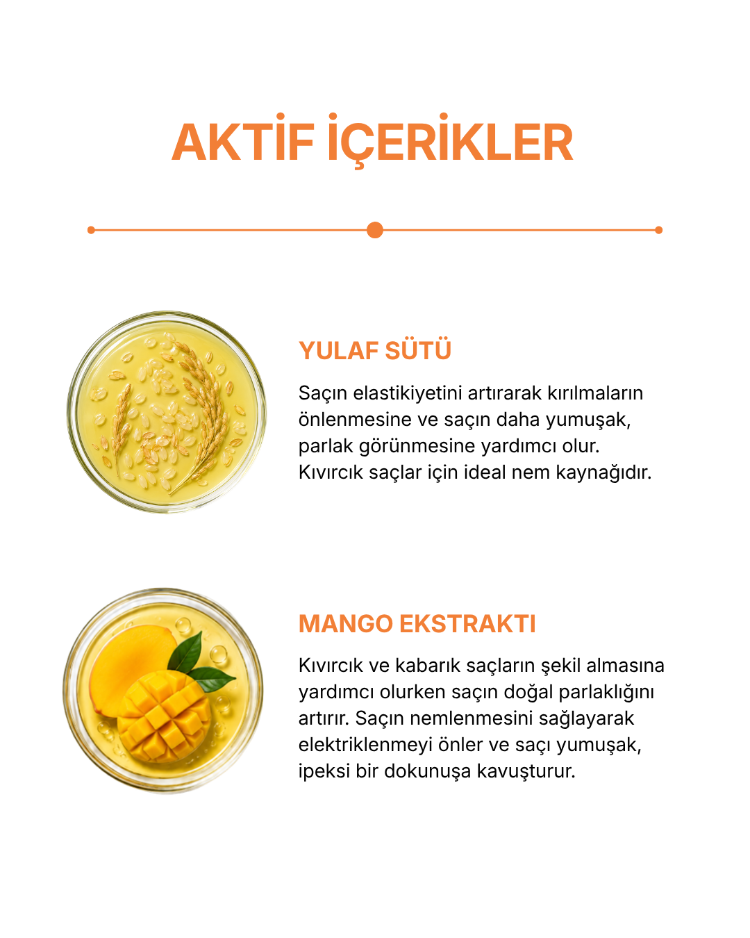 Oat Milk & Mango Kıvırcık & Kabarık Saçlara Özel Bakım Şampuanı 250ml — görsel 5