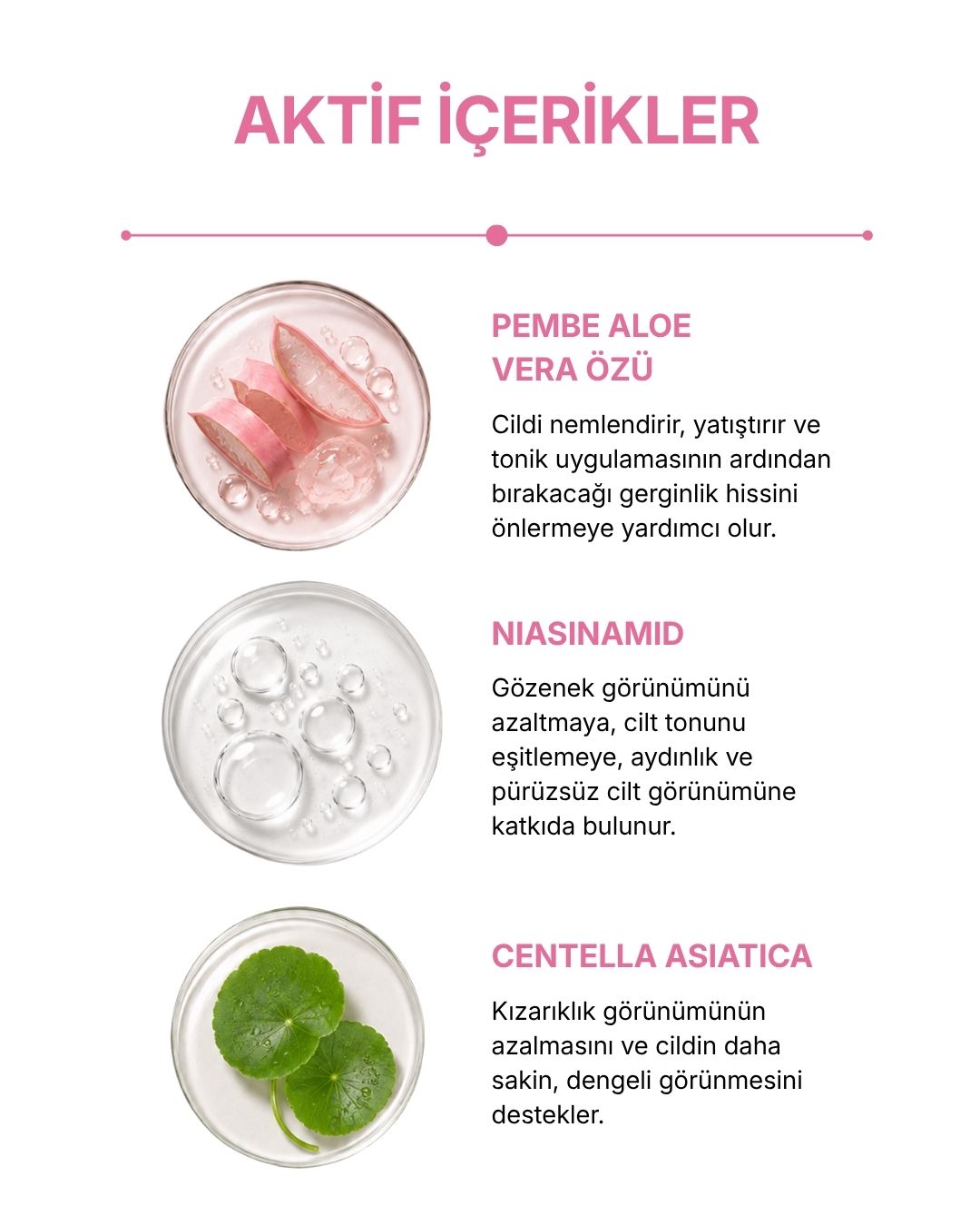 Pink Aloe Vera Gözenek Sıkılaştırıcı Tonik 250ml — görsel 5