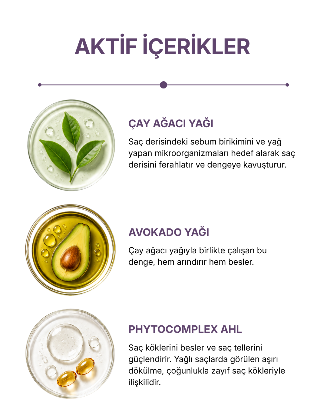 Şampuan 300 ml Avokado Özlü — Yağlı Saçlar — görsel 5