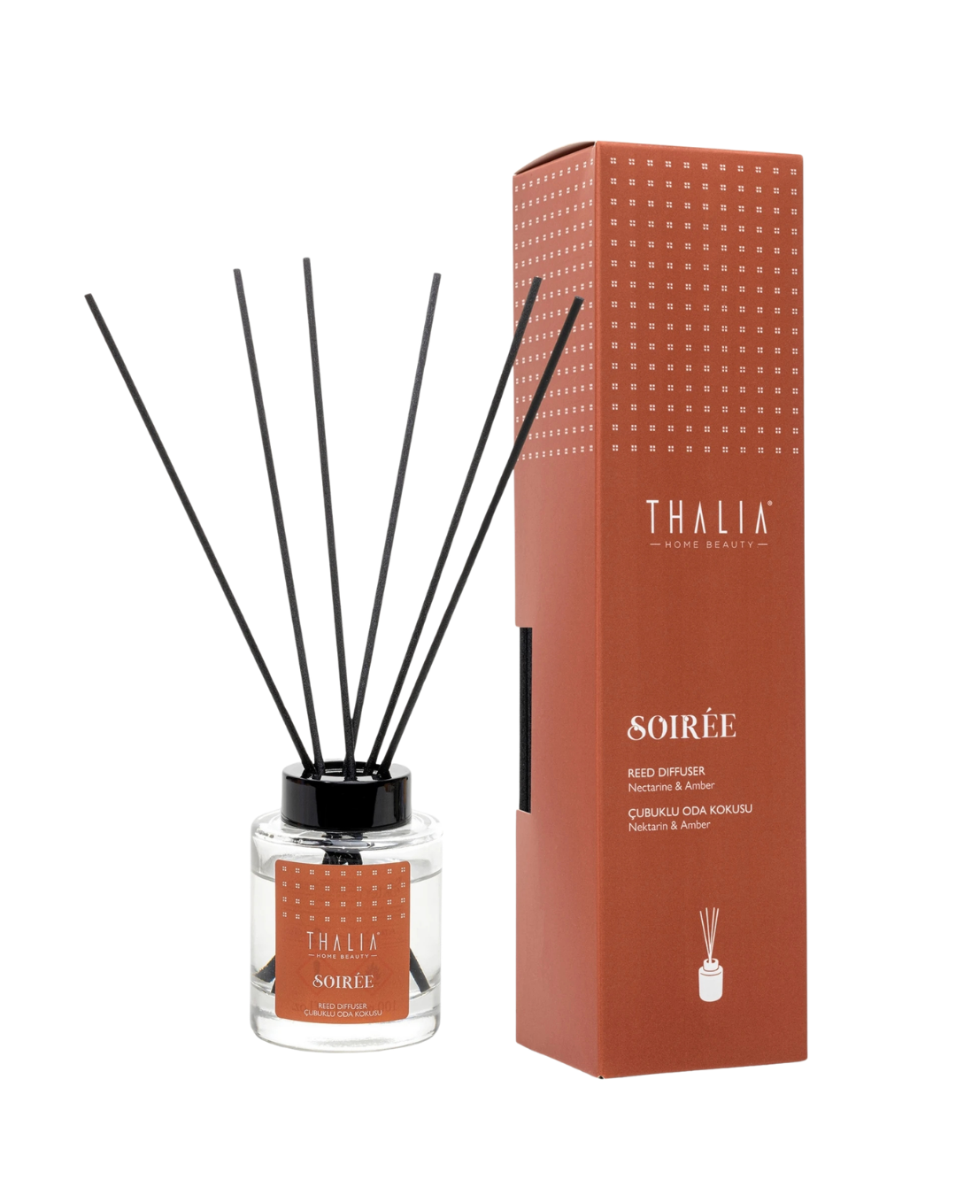 SOIRÉE Çubuklu Oda Kokusu Nektarin & Amber · 100 ml Reed Diffuser — görsel 1