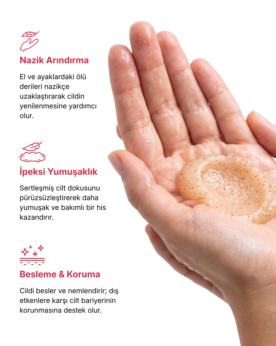 THE C'UREA Hand & Foot Care El, Ayak ve Kütikül Peelingi — görsel 3