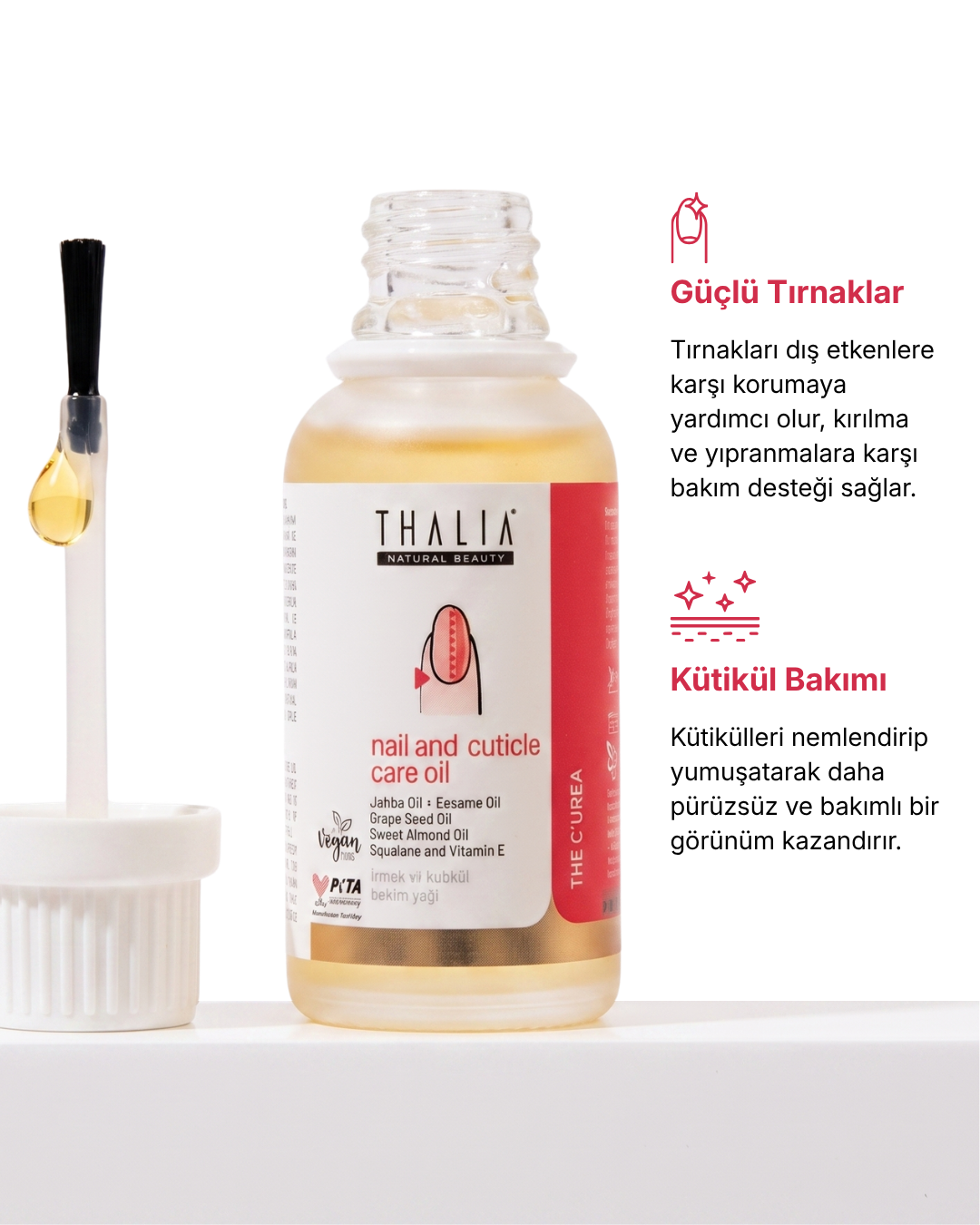 THE C'UREA Hand & Foot Care Tırnak ve Kütikül Bakım Yağı — görsel 3