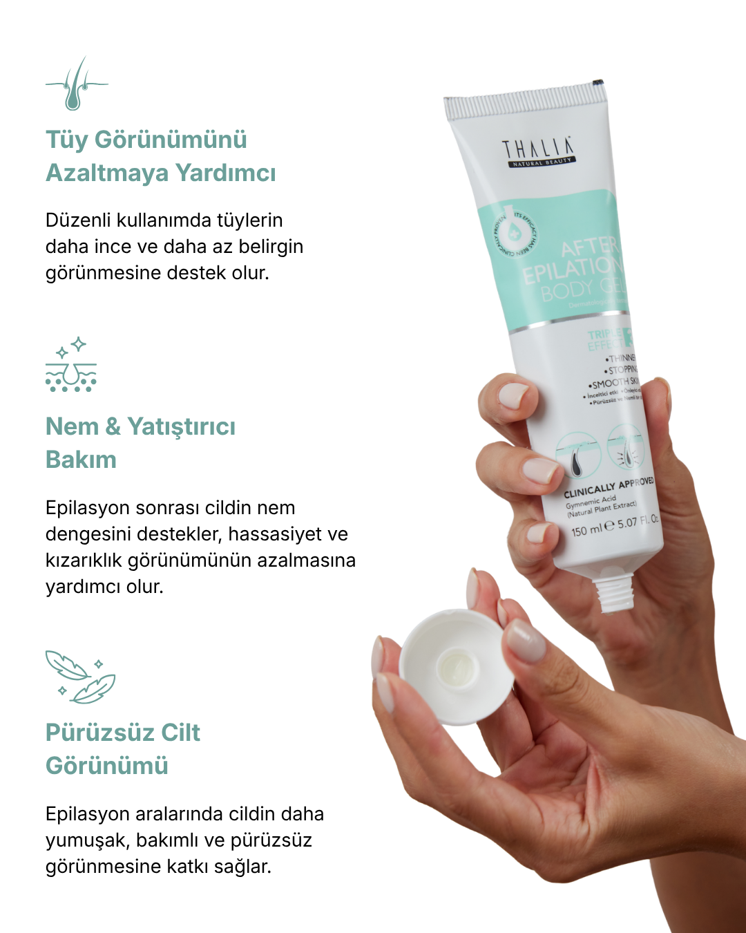Tüy Bakımı Tüy Azaltıcı Jel Krem — görsel 3