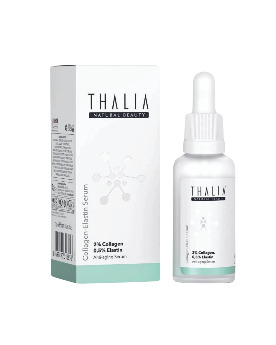 Yaşlanma Karşıtı Cilt Bakım Serumu %2 Kolajen & %0,5 Elastin 30 ml — görsel 1