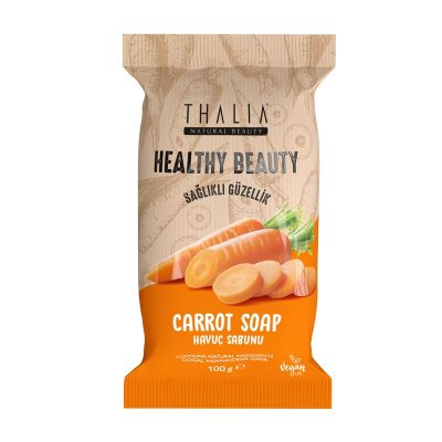 Thalia - Thalia Aydınlatıcı Etkili Healthy&Beauty Havuç Özlü Doğal Katı Sabun – 100gr