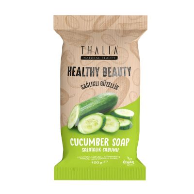 Thalia - Thalia Tazeleyici Etkili Healthy&Beauty Salatalık Özlü Doğal Katı Sabun - 100 gr