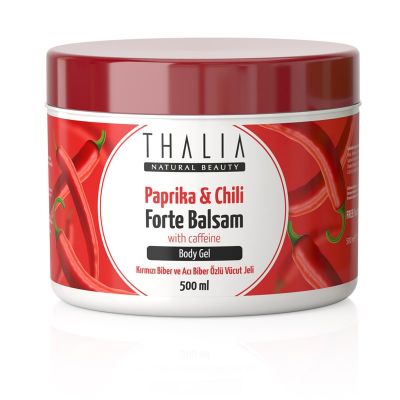 Thalia - Thalia Sıkılaştırıcı Etkili Kırmızı Biber ve Acı Biber Özlü Masaj Jeli Forte Balsam - 500 ml
