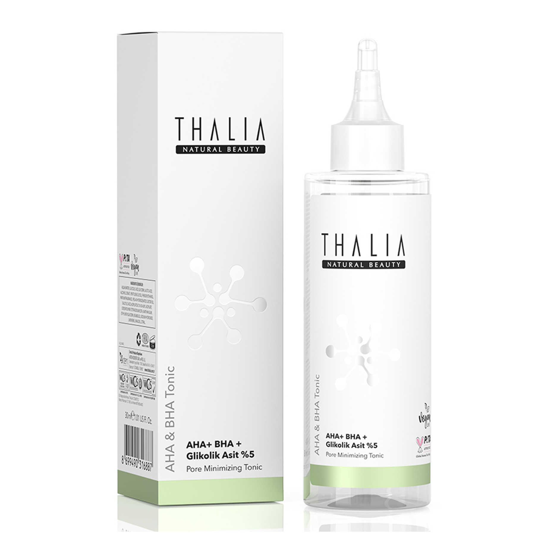 Thalia Gözenek Sıkılaştırmaya Ve Arındırmaya Yardımcı Tonik 200 ml AHA+BHA+ Glikolik Asit % 5 - 200 ml