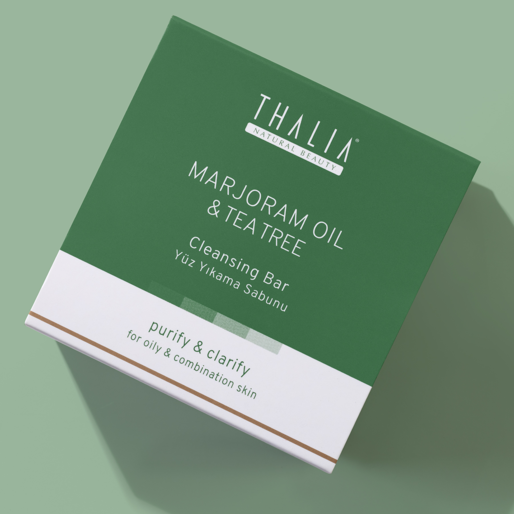 Thalia Akne Gidermeye & Gözenek Sıkılaştırmaya Yardımcı Doğal Katı Sabun 120 gr Mercan Köşk (Marjoram)