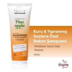 Thalia - Thalia Ananas & Coconut Özlü Kuru & Yıpranmış Saçlara Özel Bakım Şampuanı 250ml