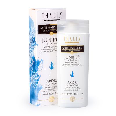Thalia - Thalia Kepek ve Kaşıntı Önlemeye Yardmcı Ardıç ve Çay Ağacı Yağlı Saç Bakım Şampuanı - 300 ml