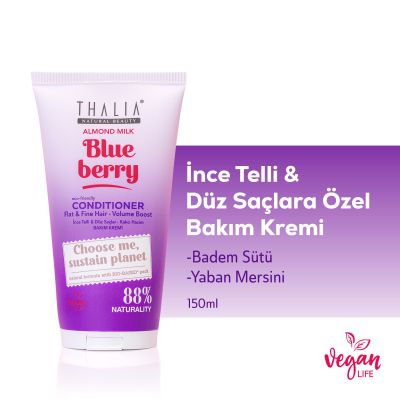Thalia - Thalia Badem Sütü & Yaban Mersini Özlü İnce Telli & Düz Saçlar İçin Bakım Kremi 150ml