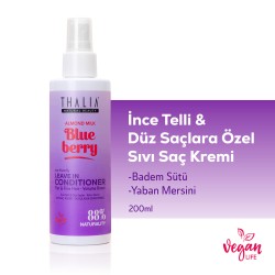 Thalia - Thalia Badem Sütü & Yaban Mersini Özlü İnce Telli & Düz Saçlar Sıvı Saç Kremi 200ml