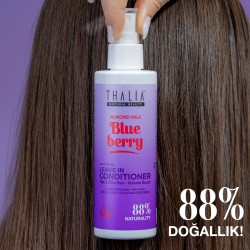 Thalia Badem Sütü & Yaban Mersini Özlü İnce Telli & Düz Saçlar Sıvı Saç Kremi 200ml - Thumbnail