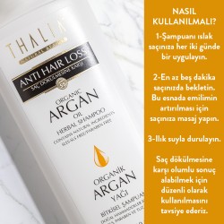 Thalia Yoğun Nemlendiricili Organik Argan Yağlı Saç Bakım Şampuanı - 300 ml - Thumbnail