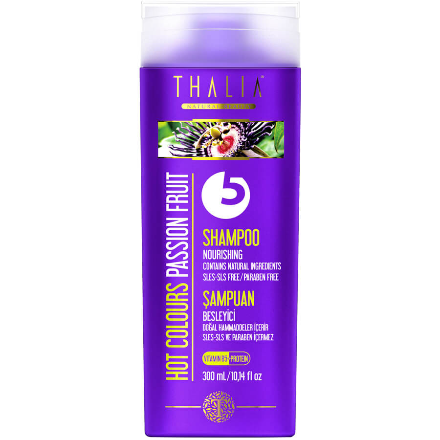 Thalia Hot Colours (Çarkıfelek Meyvesi) Passion Fruit Bakım Şampuanı 300 ml / Sles-Sls-Tuz-Paraben İçermez