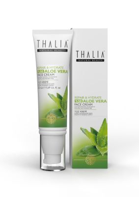 Thalia - Thalia Onarmaya Yardımcı %50 Aloe Vera Özlü Yüz Bakım Kremi 50ml