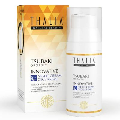 Thalia - Thalia Yaşlanma Önlemeye Yardmcı Organik Innovative Tsubaki Yağlı Gece Yüz Bakım Kremi