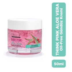 Thalia - Thalia Pink Aloe Vera Özlü Kırışıklık & Nemlendirmeye Yardımcı Yüz Bakım Jel Krem 50ml