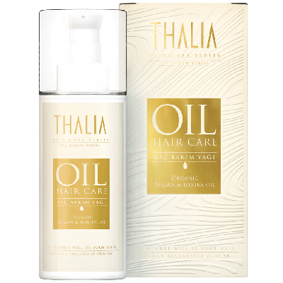 Thalia - Thalia Besleyici ve Onarıcı Organik Argan ve Jojoba Saç Bakım Yağı - 75 ml
