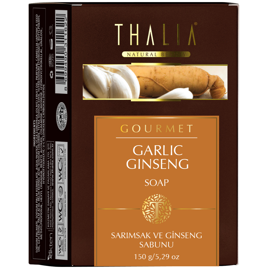 Thalia Doğal Sarımsak ve Ginseng Özlü Sabun - 150 gr
