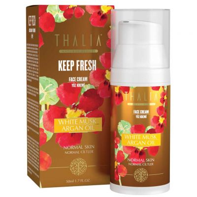 Thalia - Thalia Normal Ve Karma Ciltler İçin White Musk & Argan Yağlı Yüz Bakım Kremi 15 SPF - 50 ml